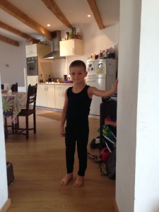 Pieter in his "all black" dress code, ready for the concert!