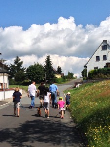 Taking a stroll in Dodenau with the Geldbach family